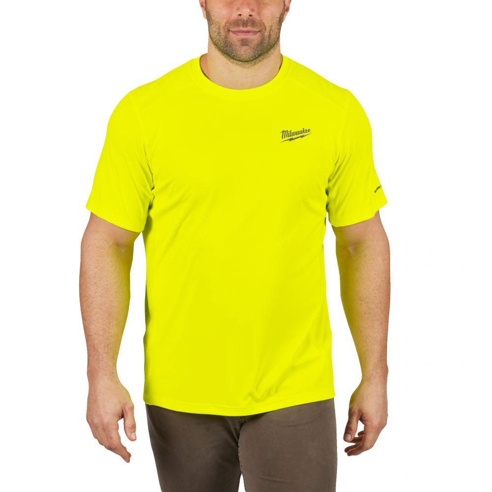 Funktions-T-Shirt gelb mit UV-Schutz 